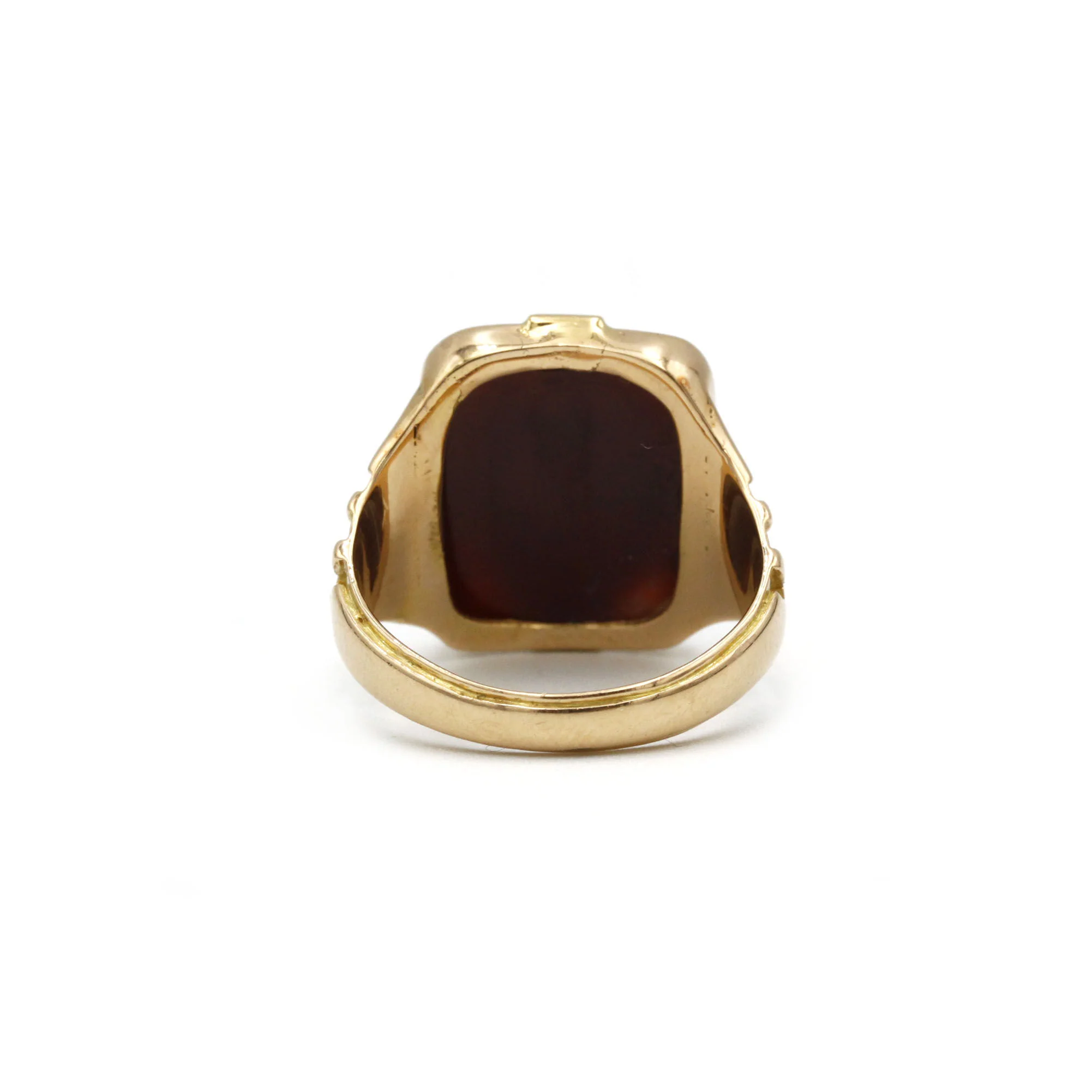 Bague Chevalière - Or & Camée Agate - Image 2