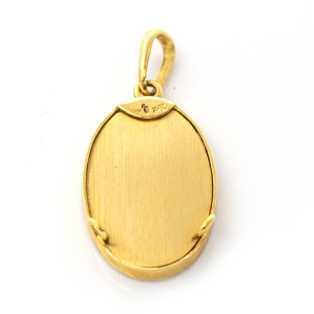 Médaille de Montserrat en or et émail d'occasion - Image 3