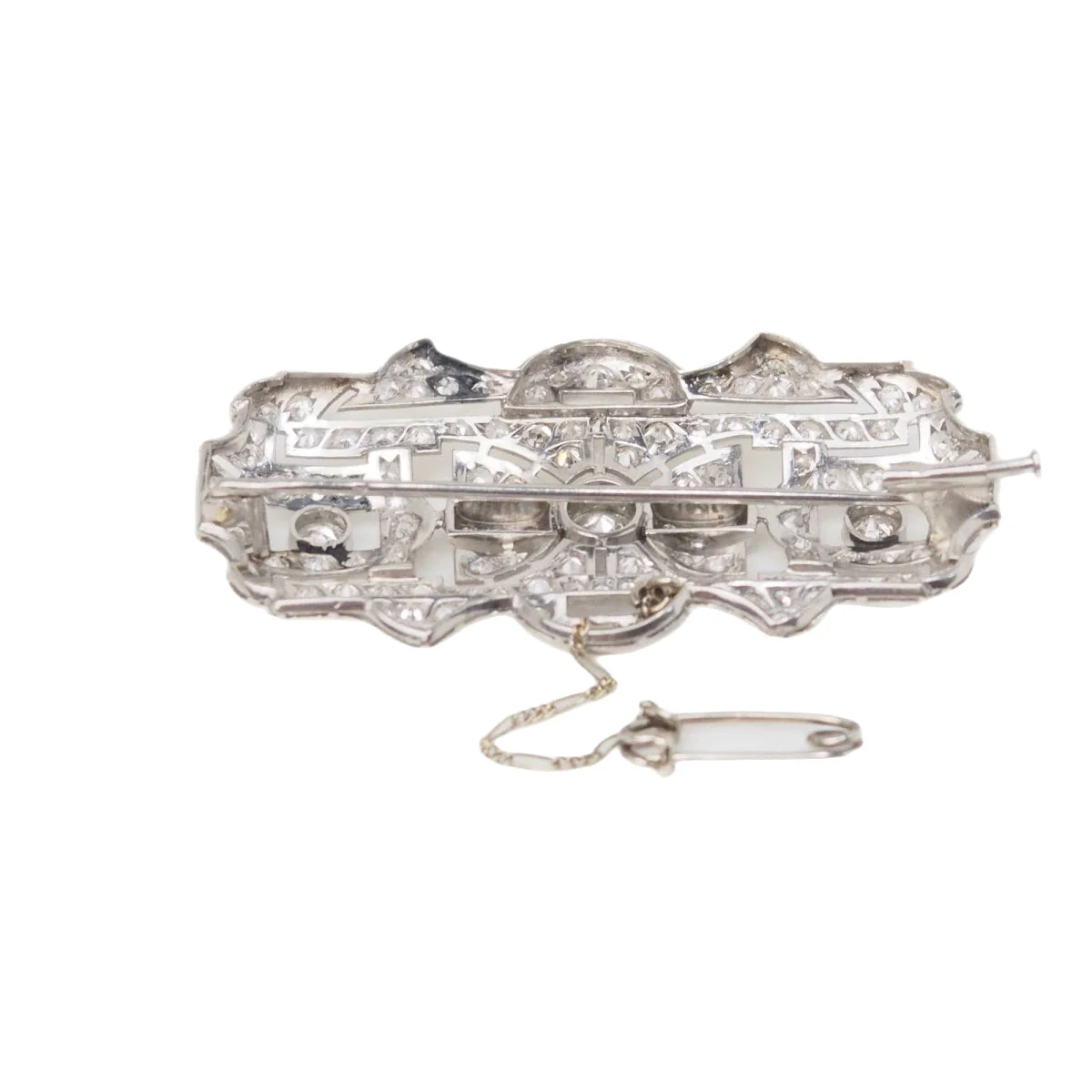 Broche Art Déco en platine et diamants - Image 5