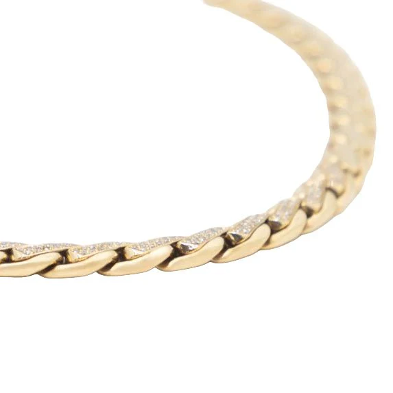 Collier Maille LA PALMERAIE en or jaune et diamants - Image 3