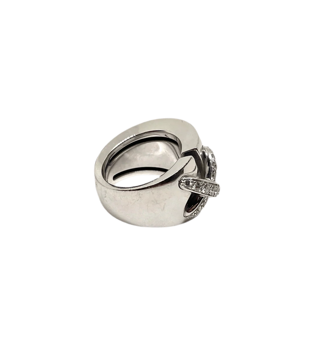 Bague Dôme CHAUMET "Liens XL" en or blanc et diamants - Image 4