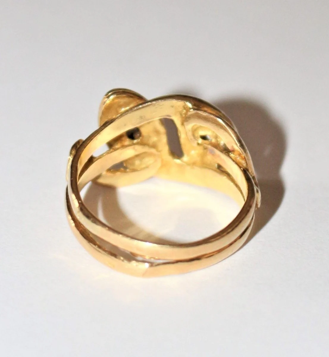 Bague double serpents XIXe - Image 9
