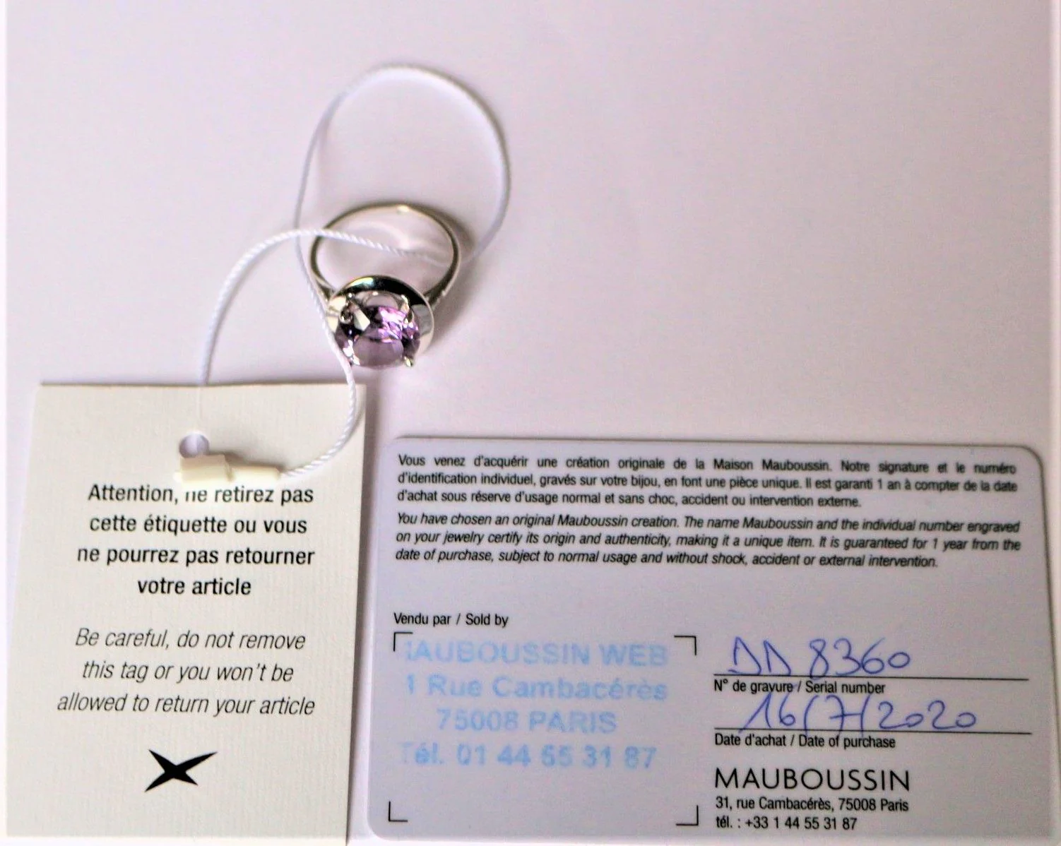 Bague Mauboussin "Vraiment Jolie mon Amour" - Image 11