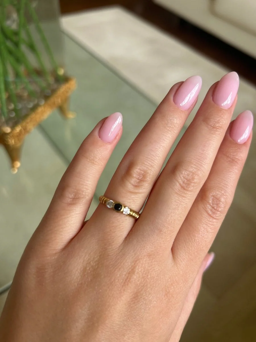 Bague - Or jaune, saphir et diamants - Image 2