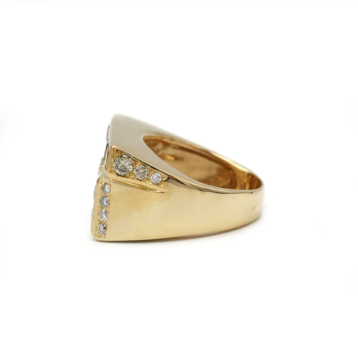 Bague - Or, Diamants & Saphirs de couleur - Image 2