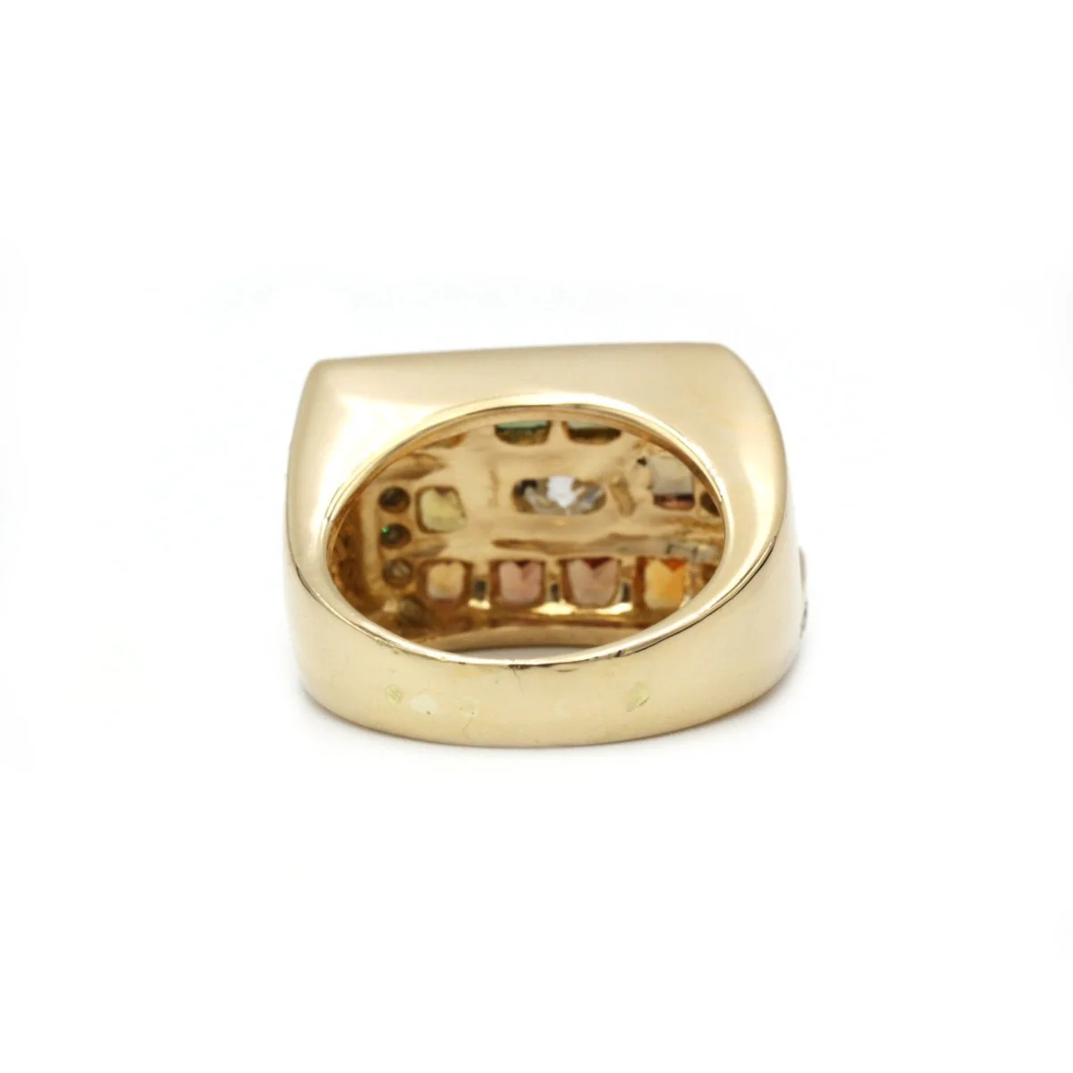 Bague - Or, Diamants & Saphirs de couleur - Image 3