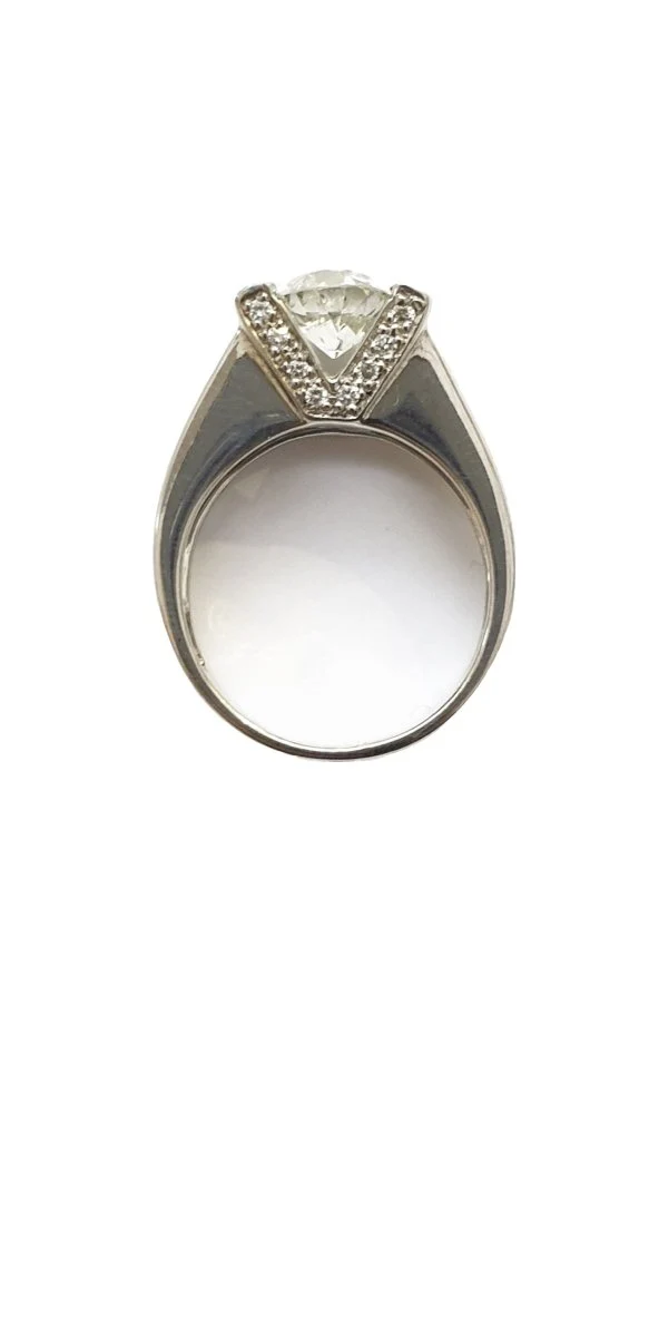 Bague solitaire diamant taille ancienne - Image 2