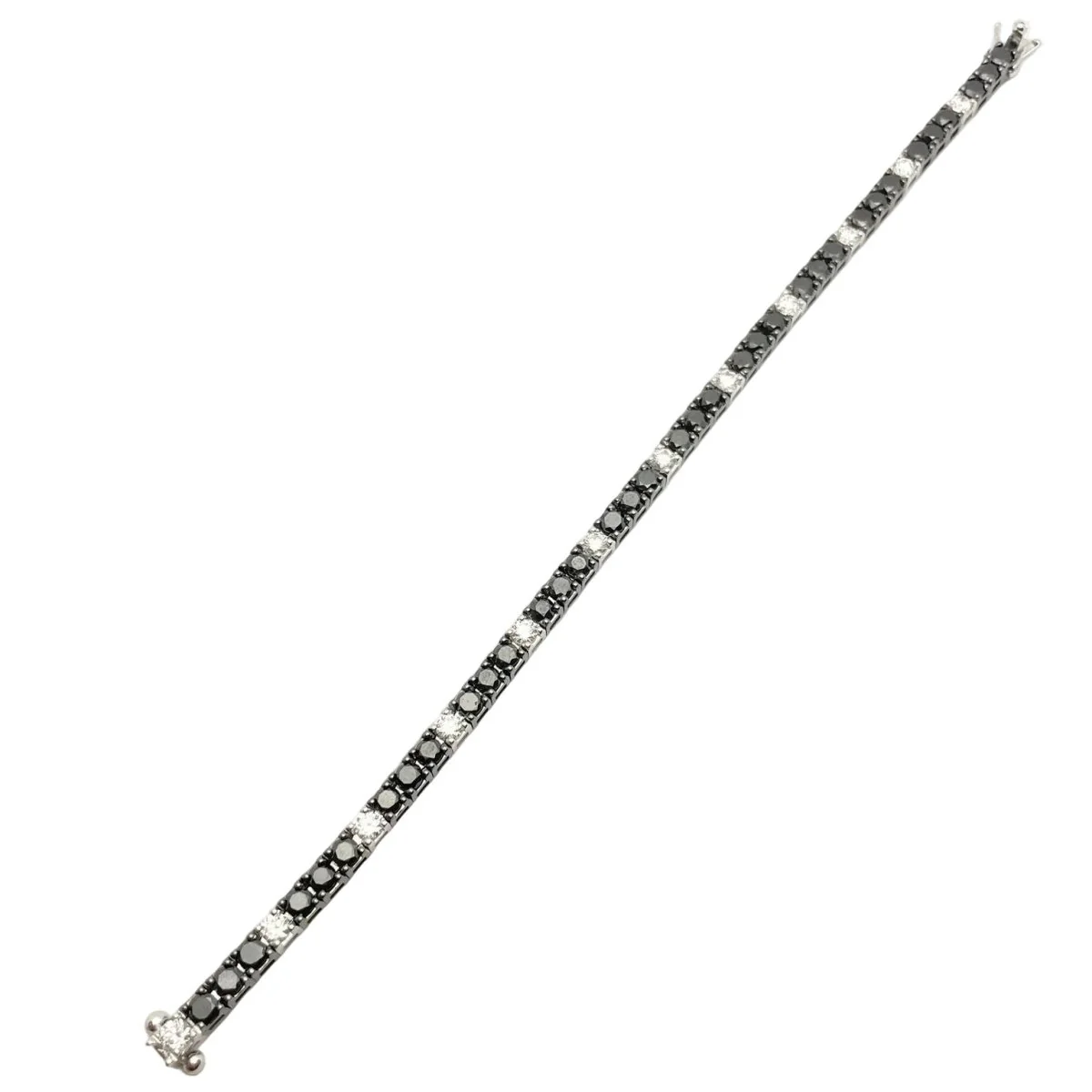 Bracelet Ligne en or blanc et diamants - Image 3