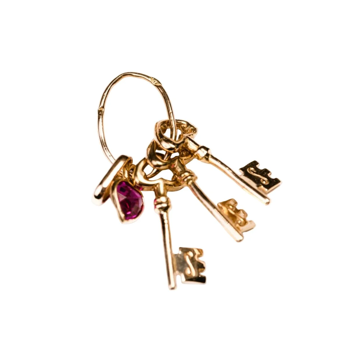 Pendentif en or jaune et rubis - Image 2
