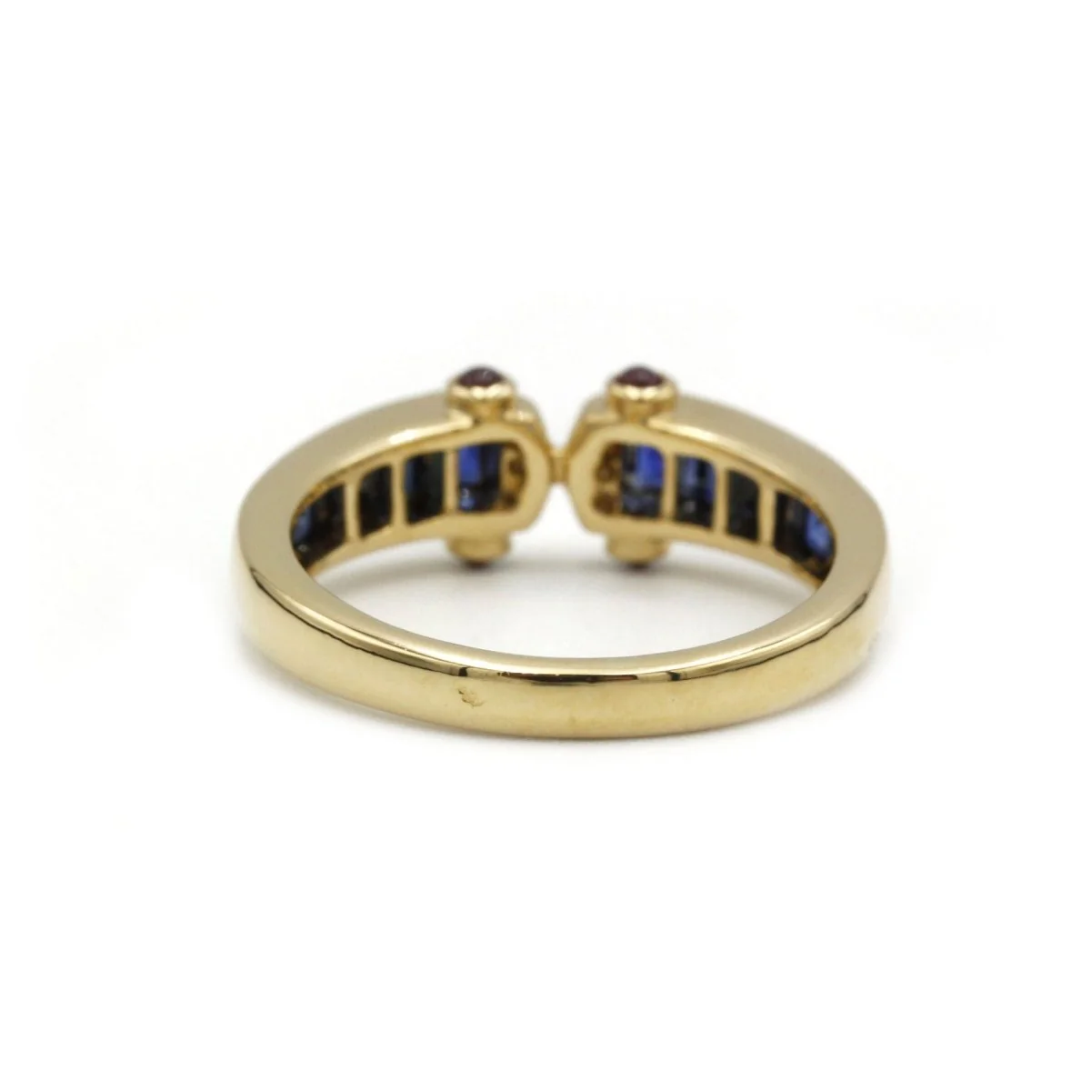 Bague - Or, Saphirs, Diamants & Rubis - Image 3