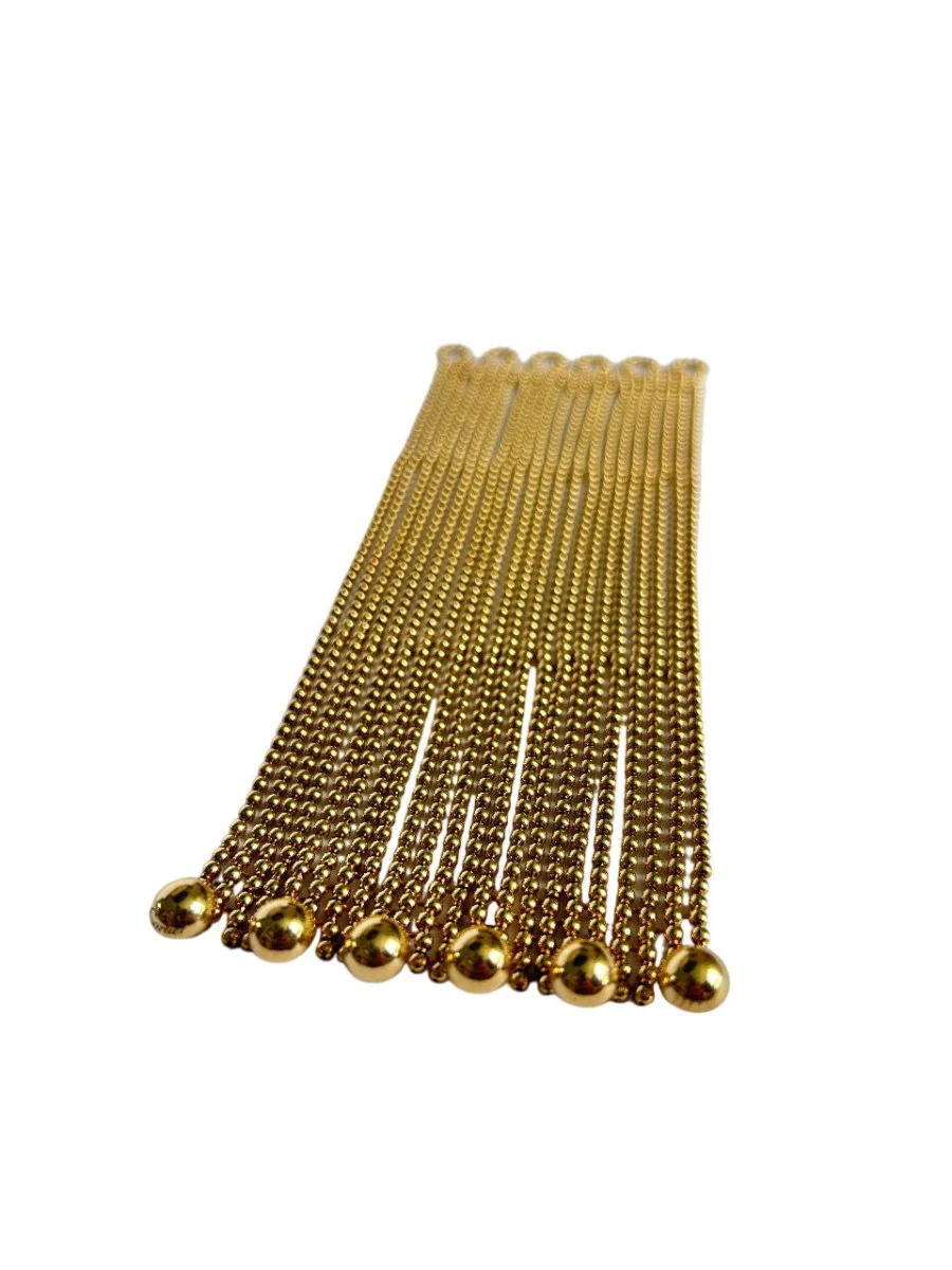 Bracelet manchette CARTIER Draperie grand modèle en or jaune, avec son certificat d'origine - Image 5