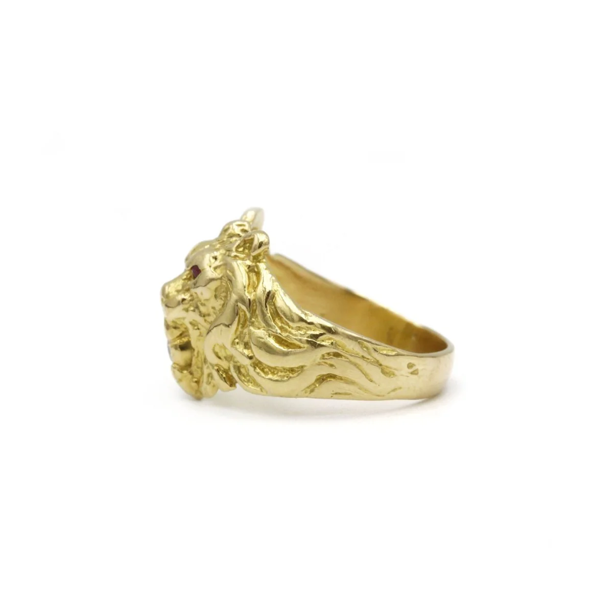 Bague Lion - Or, Diamant & Rubis - Image 2