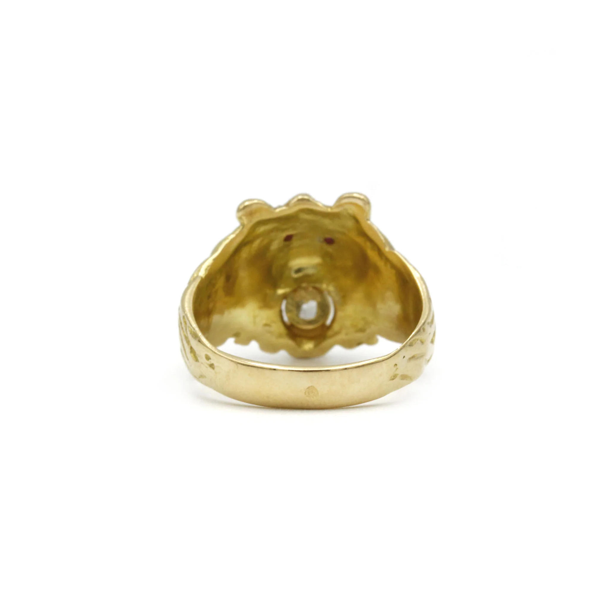 Bague Lion - Or, Diamant & Rubis - Image 4