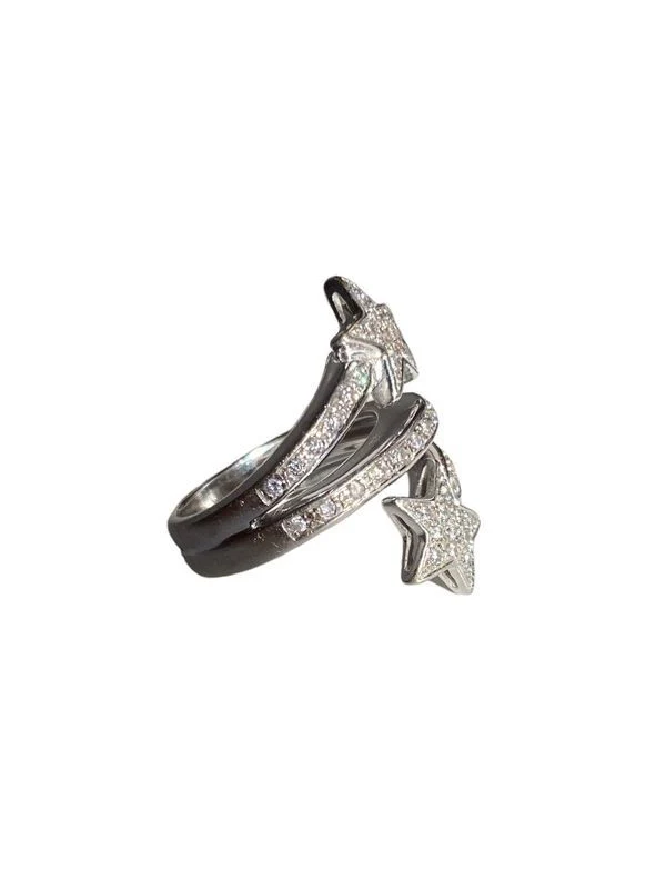 Bague, en or blanc 18k et diamants - Image 2