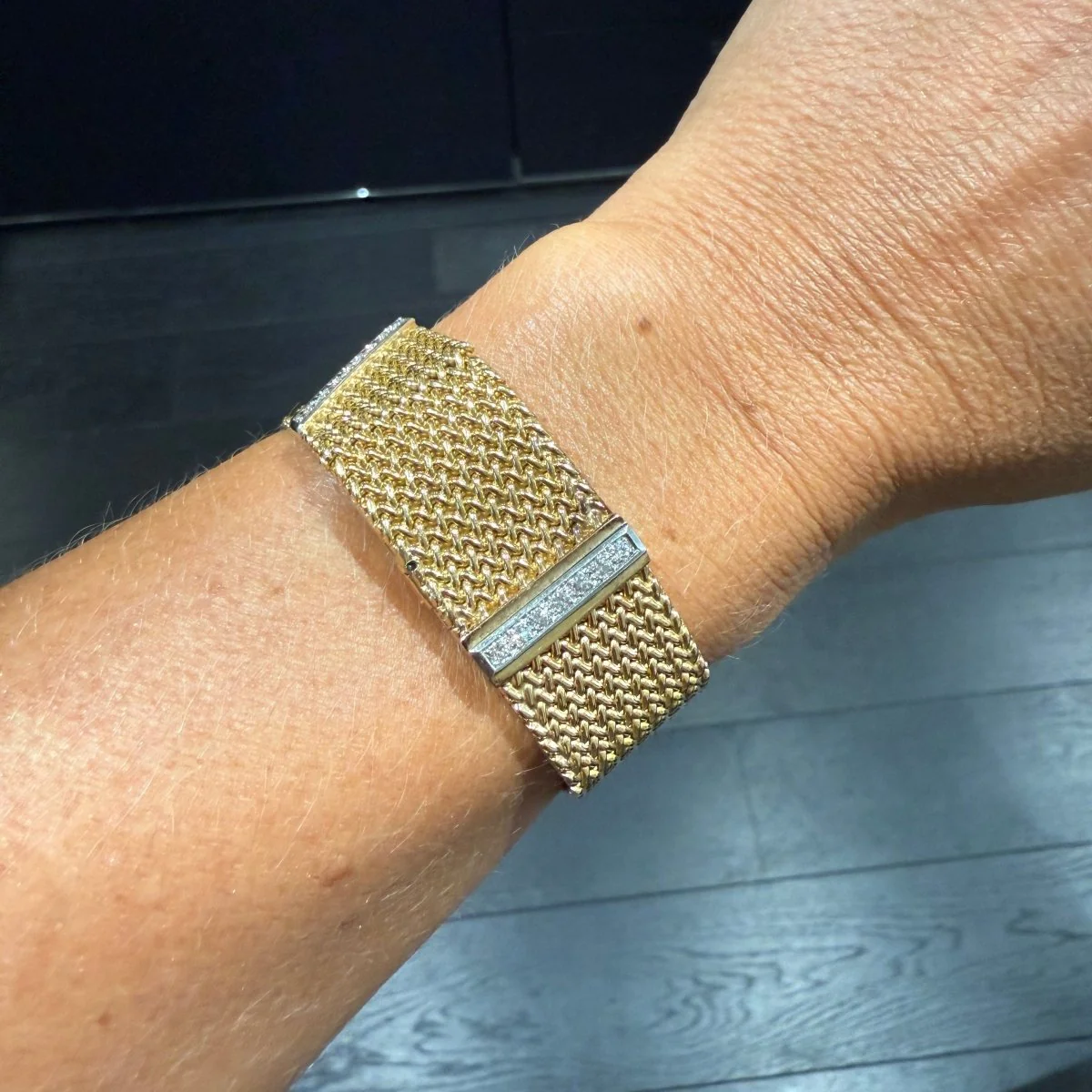 Montre en or jaune, platine et diamants - Image 2