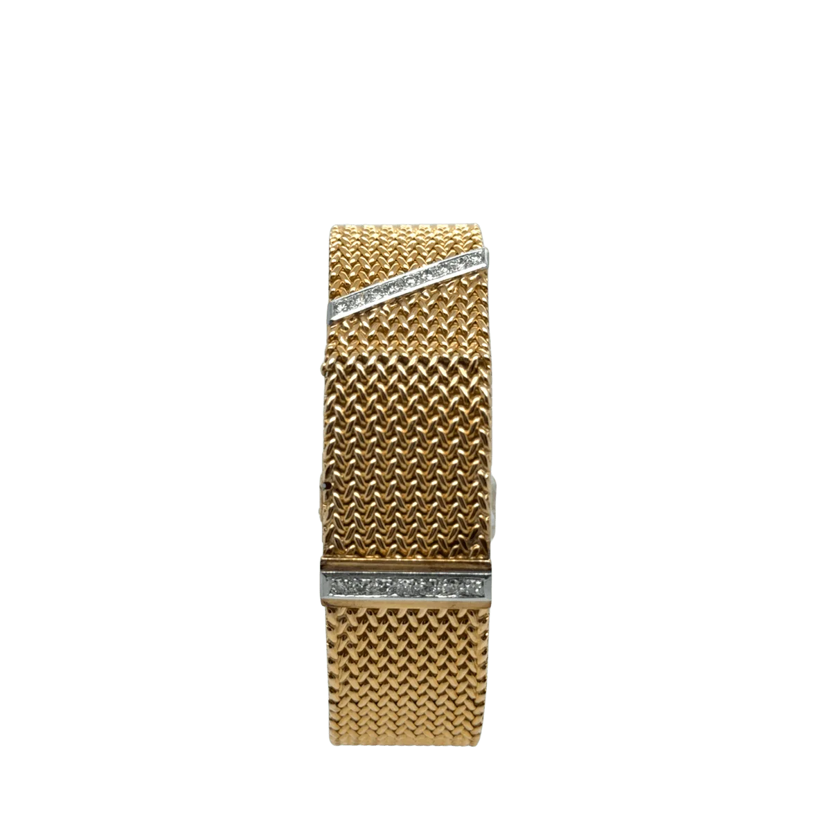 Montre en or jaune, platine et diamants - Image 3