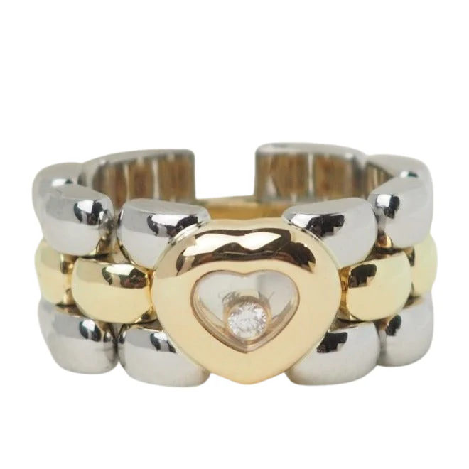 Bague Chopard Happy Diamonds en or jaune et diamant