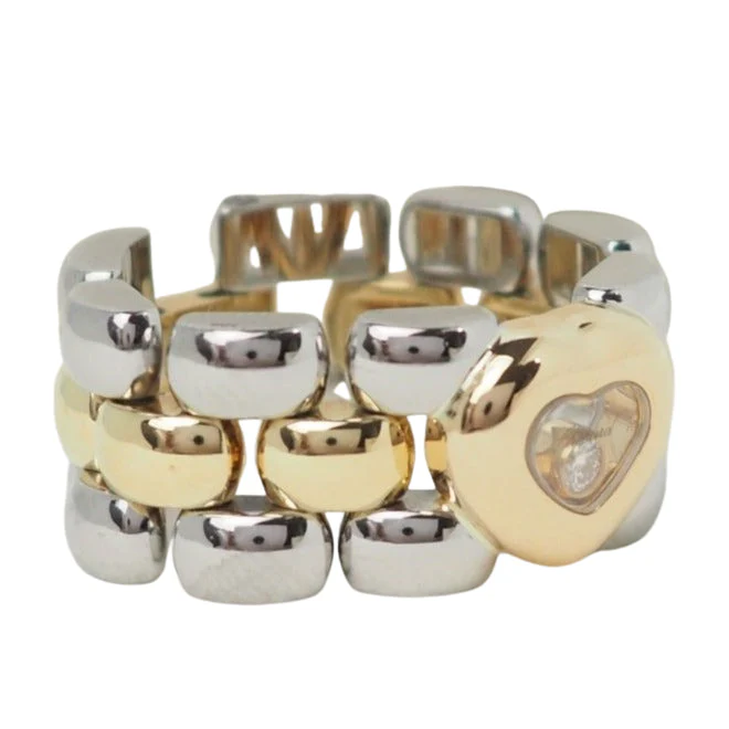 Bague Chopard Happy Diamonds en or jaune et diamant - Image 3
