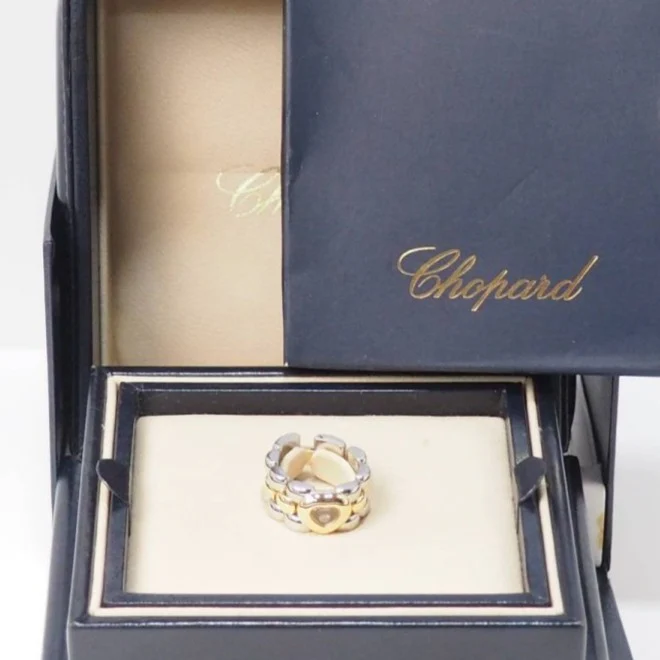Bague Chopard Happy Diamonds en or jaune et diamant - Image 6