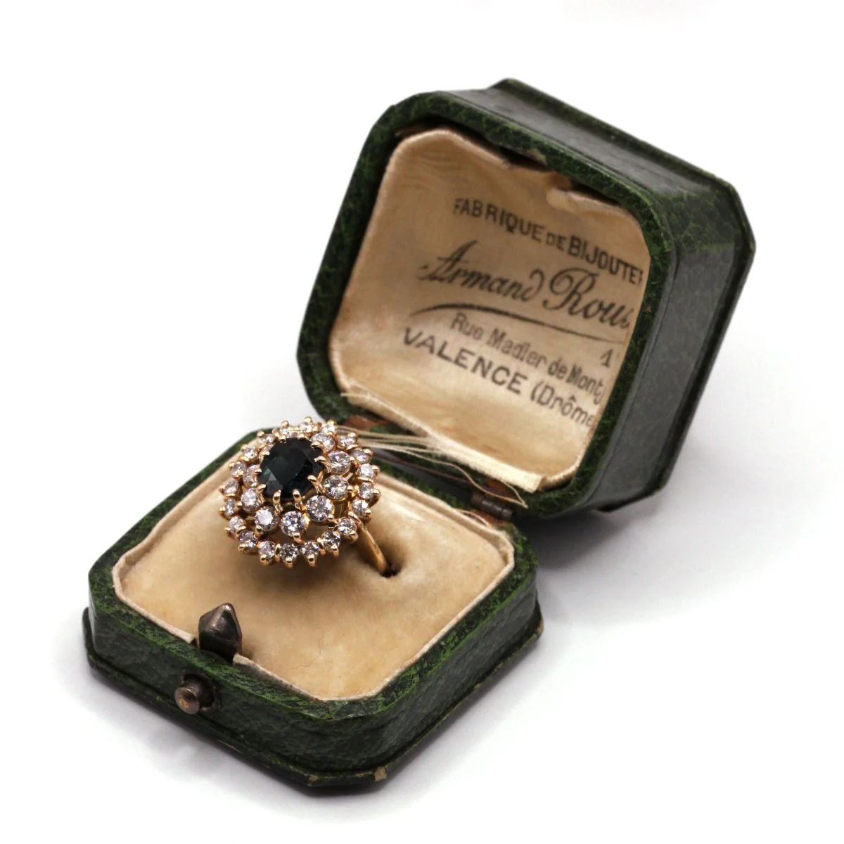 Bague - Or, saphir et diamants - Image 6