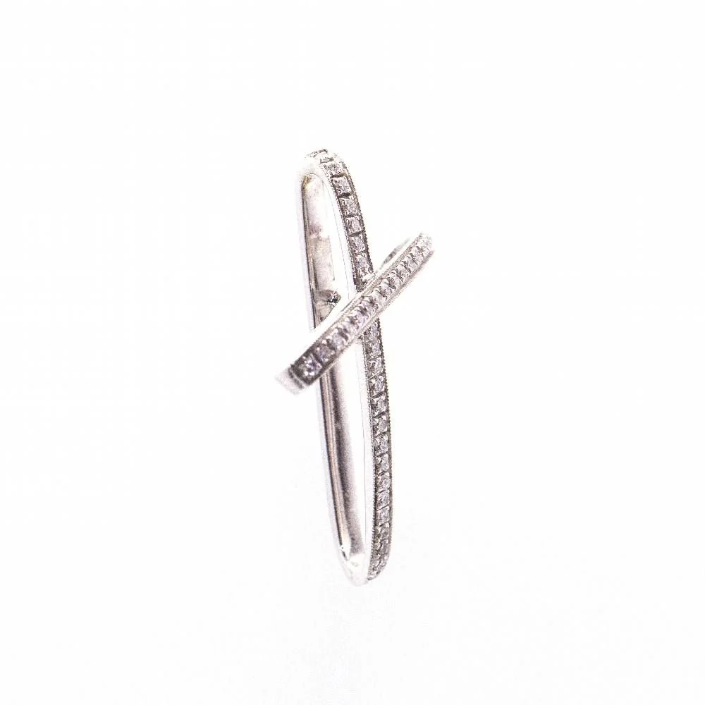 Collier Pendentif en or blanc et diamants - Image 3