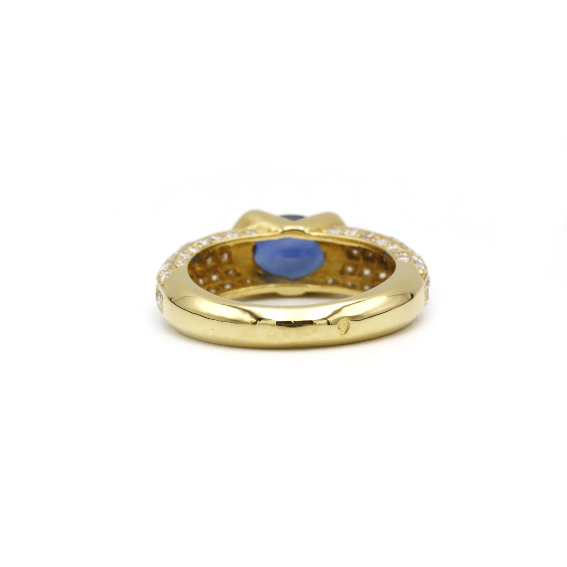 Bague - Or, diamants et Saphir - Image 3
