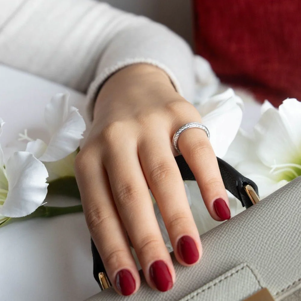 Bague Alliance BOUCHERON en or blanc et diamants - Image 2