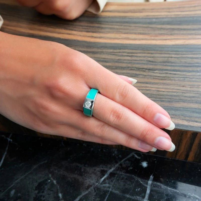 Solitaire Korloff or gris diamant - Image 2