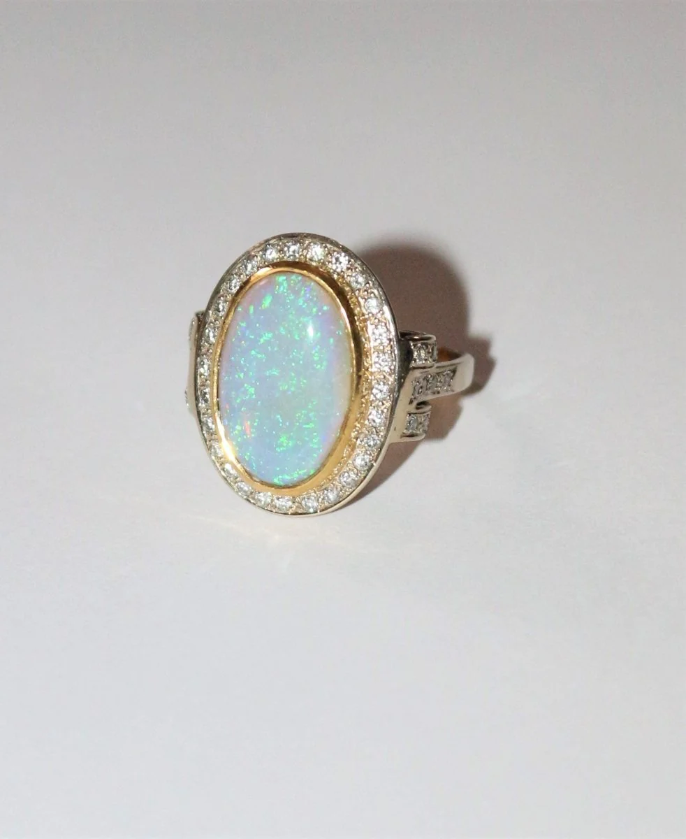 Bague Opale Art Déco 2 Ors - Image 6