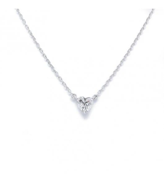 Collier pendentif - Diamant Coeur 0.60 carat