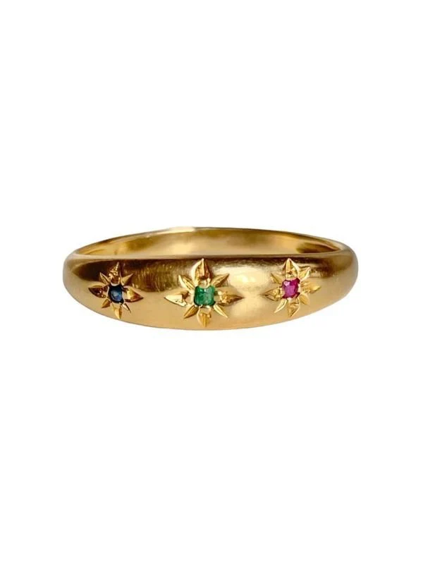 Bague, en or jaune 18k