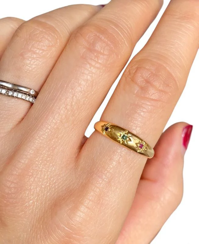 Bague, en or jaune 18k - Image 4