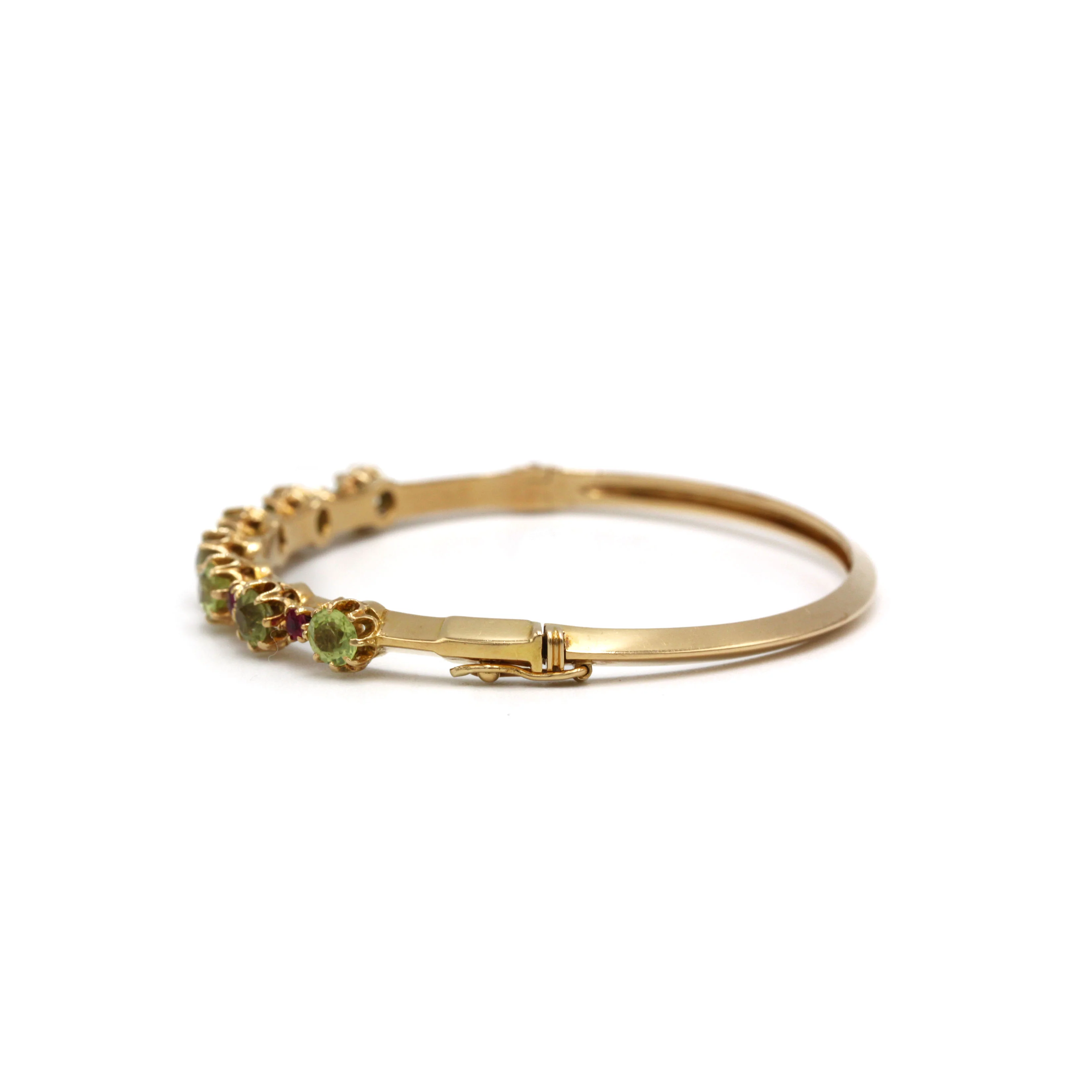 Bracelet Rigide - Or, Péridots et Rubis - Image 2