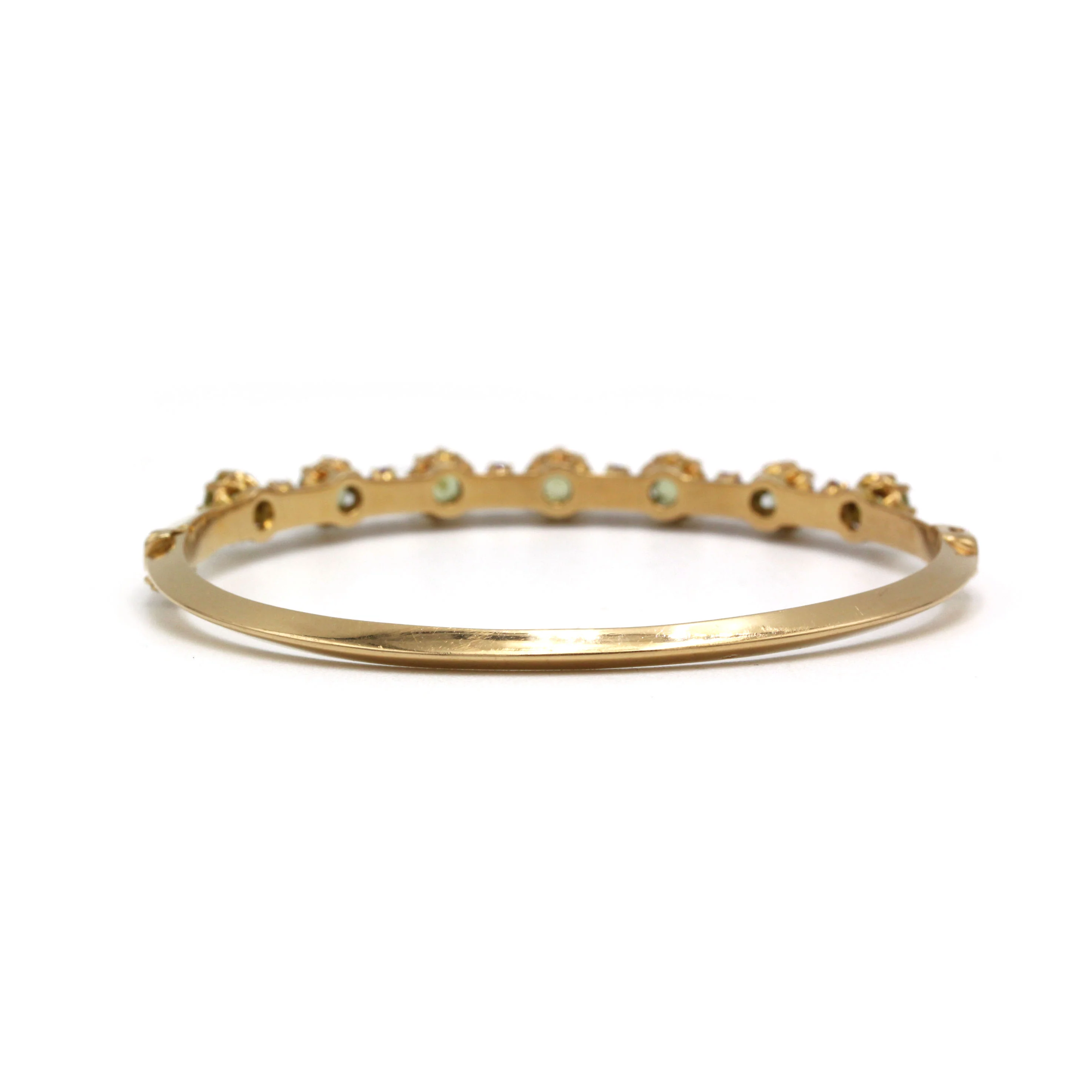 Bracelet Rigide - Or, Péridots et Rubis - Image 4