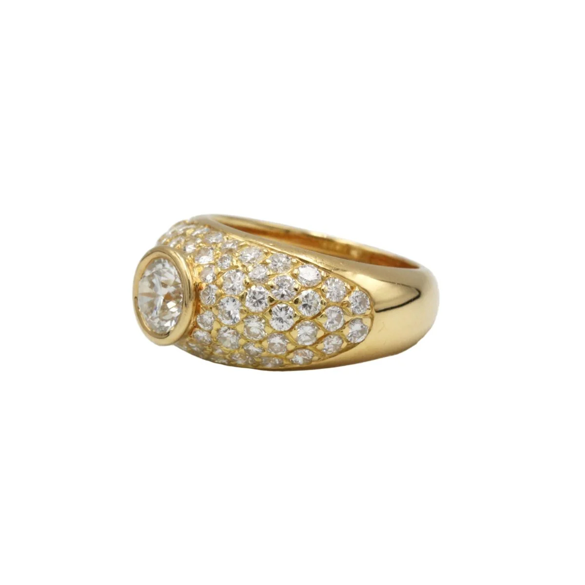 Bague or jaune 750, diamants 2.50 carats - Image 2