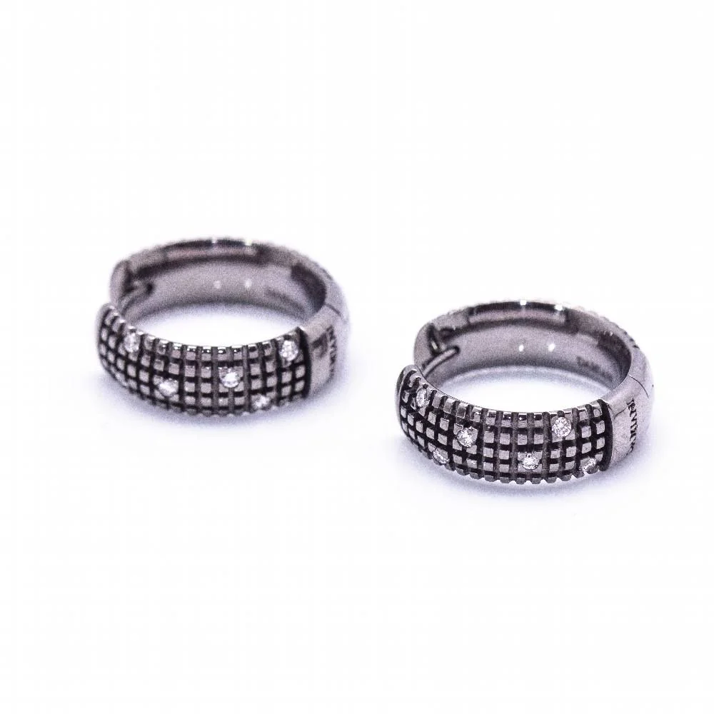 Boucles d'oreilles DAMIANI en or noir. D'occasion - Image 2