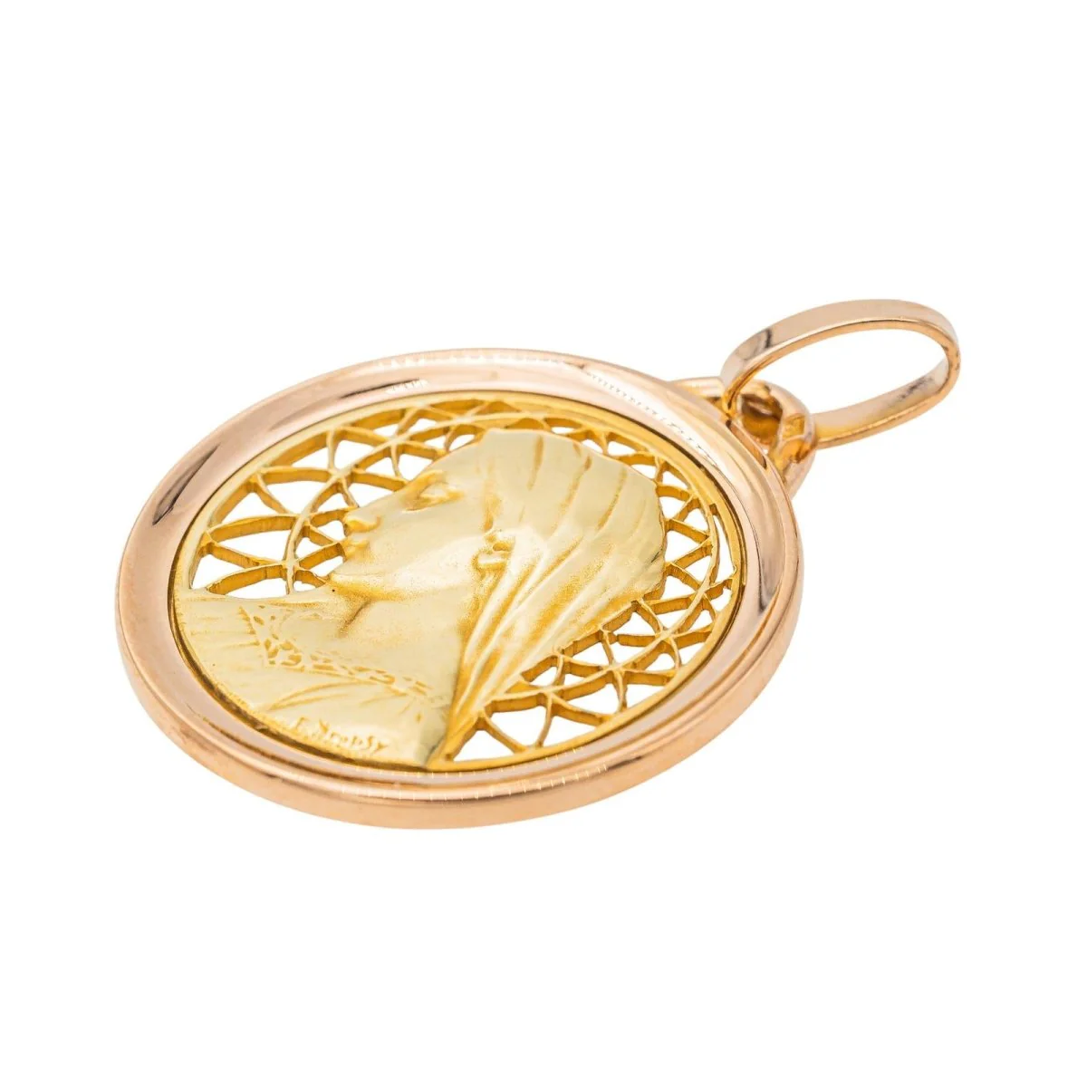 Pendentif en or jaune et or rose - Image 3