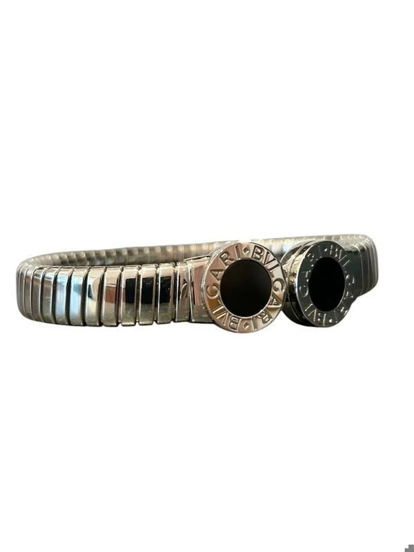 Bracelet BULGARI Bvlgari en acier et onyx