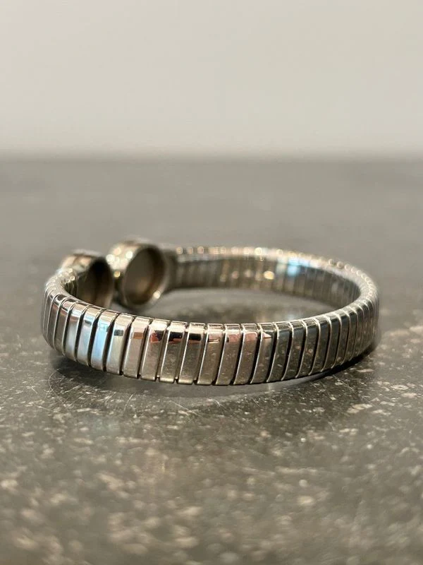 Bracelet BULGARI Bvlgari en acier et onyx - Image 2