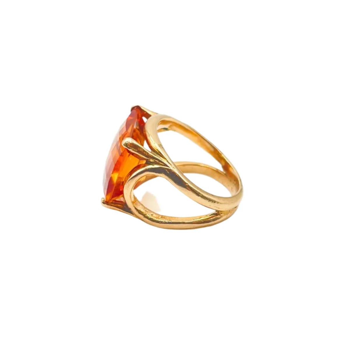 Bague Cocktail Saphir Jaune - Image 6