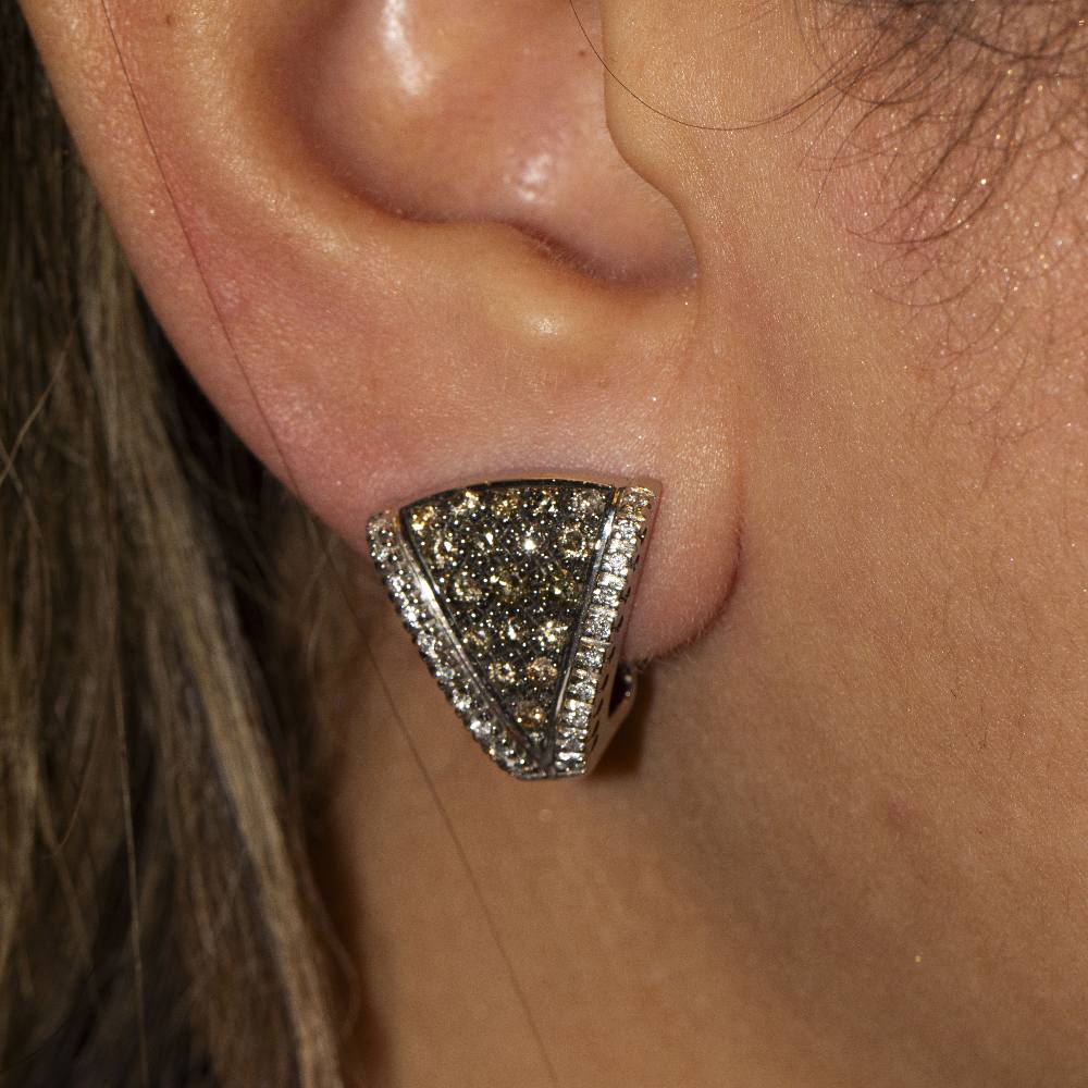 Boucles d'oreilles CENTOVENTUNO en or blanc d'occasion - Image 2