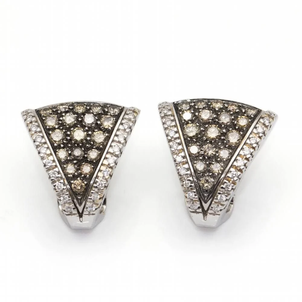Boucles d'oreilles CENTOVENTUNO en or blanc d'occasion - Image 4