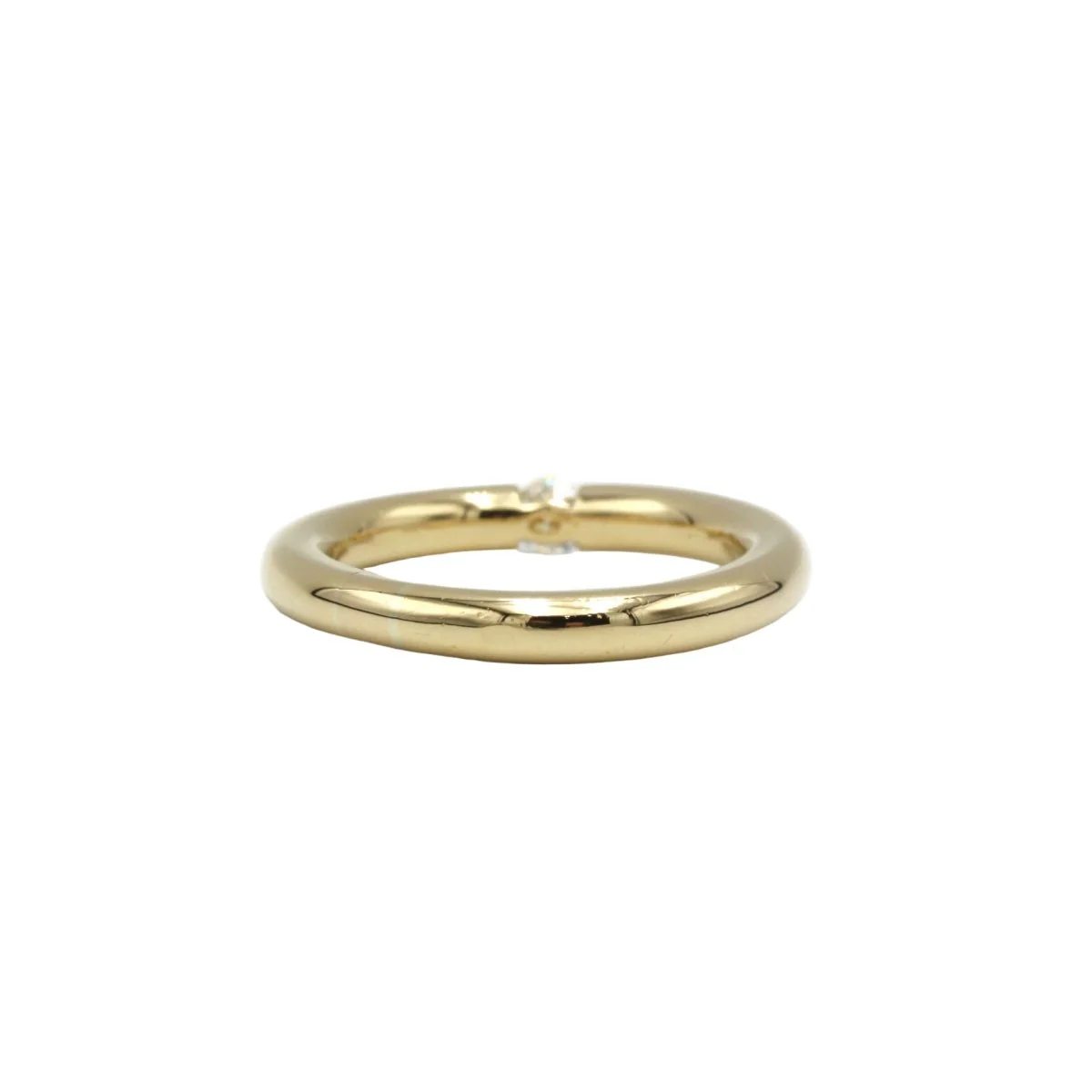 Solitaire - Or jaune & diamant 0,15 carat - Image 3