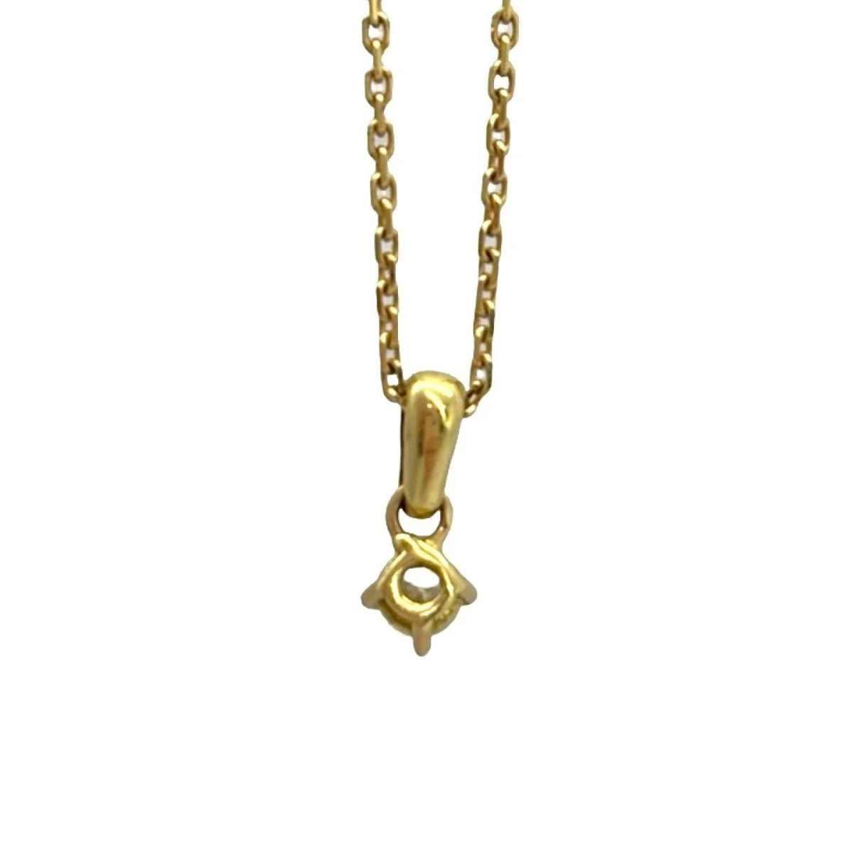 Collier Pendentif en or jaune et diamant - Image 2