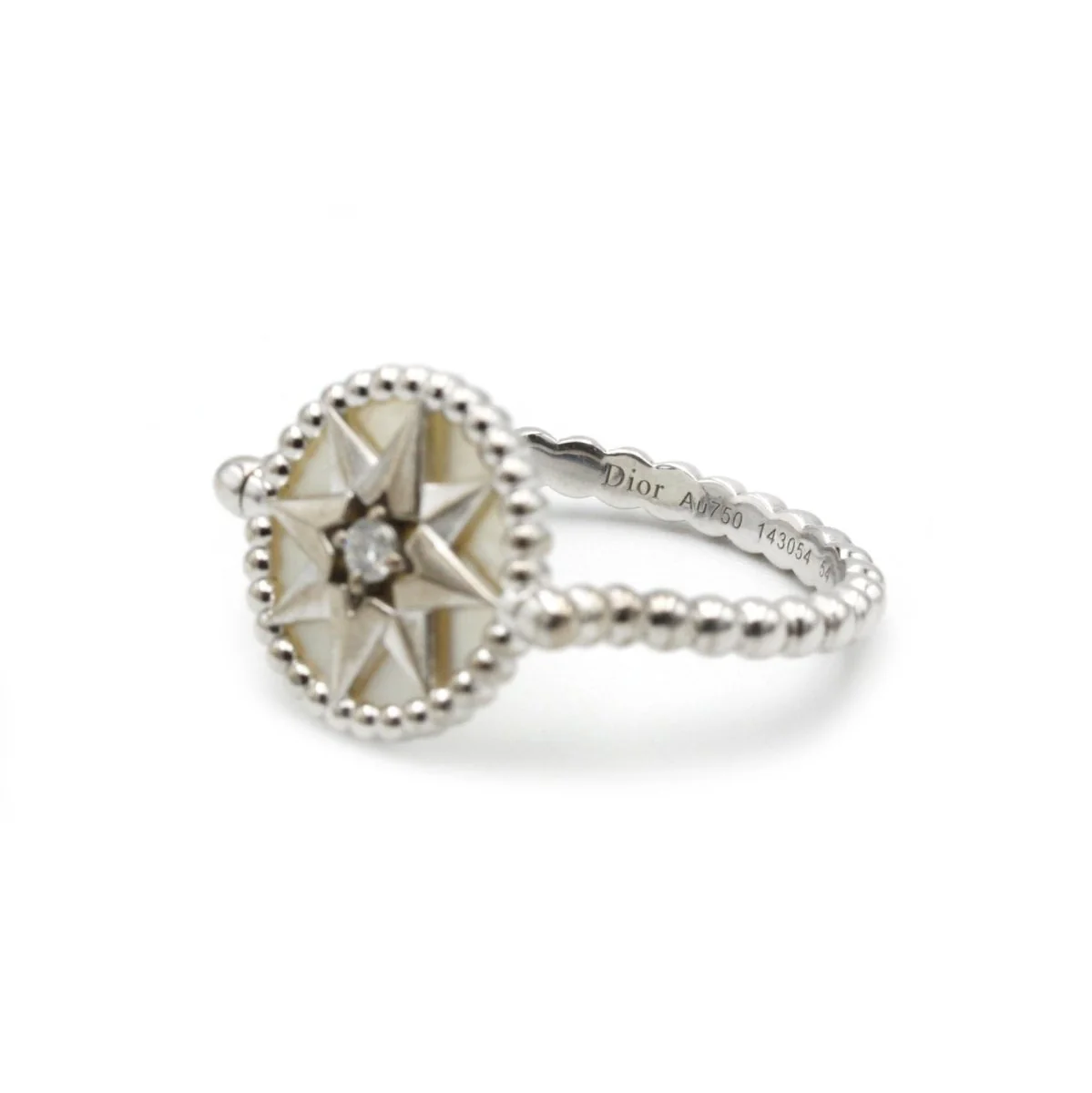 Bague DIOR "Rose des vents" en or blanc et diamant - Image 4