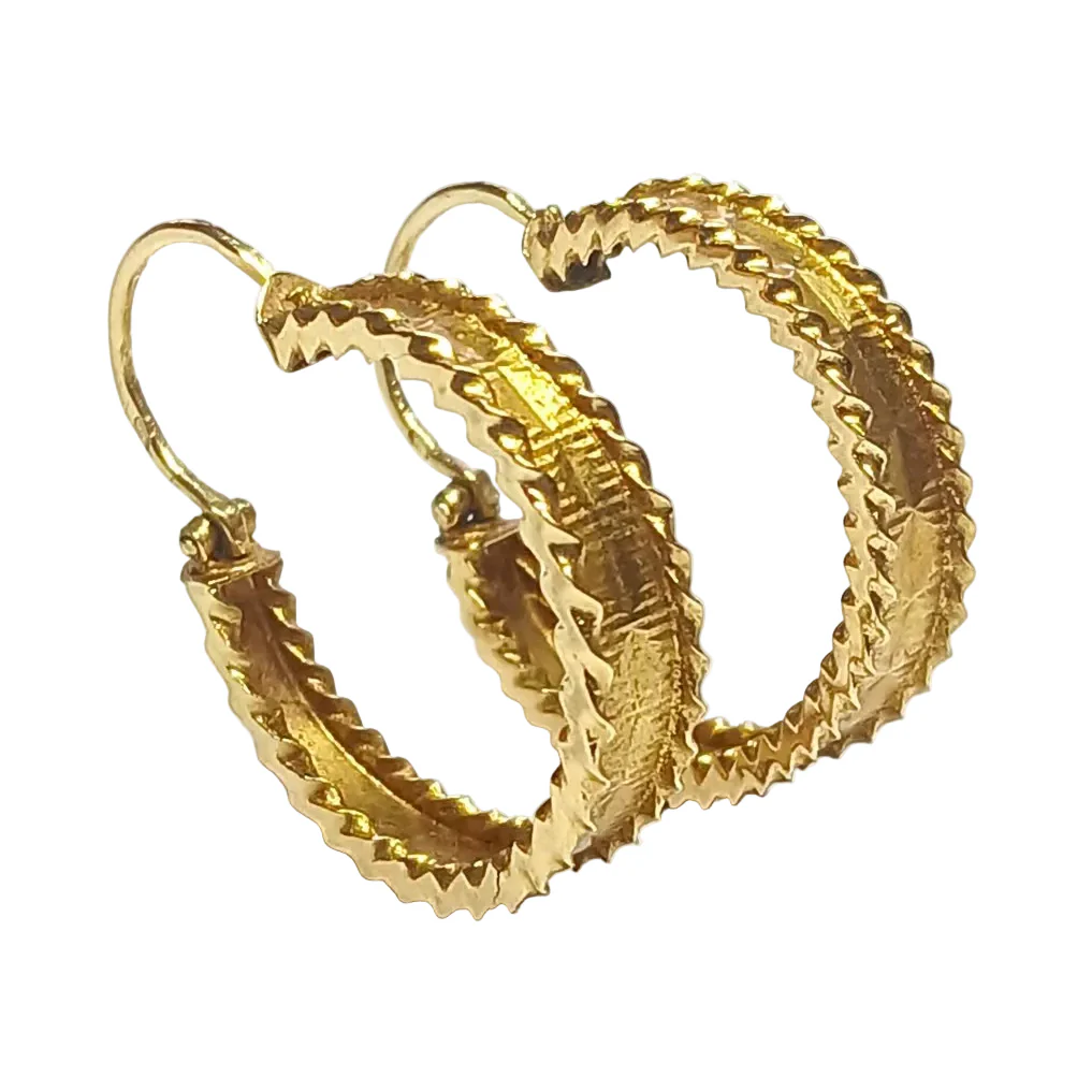 Boucles d'oreille Créoles en or jaune