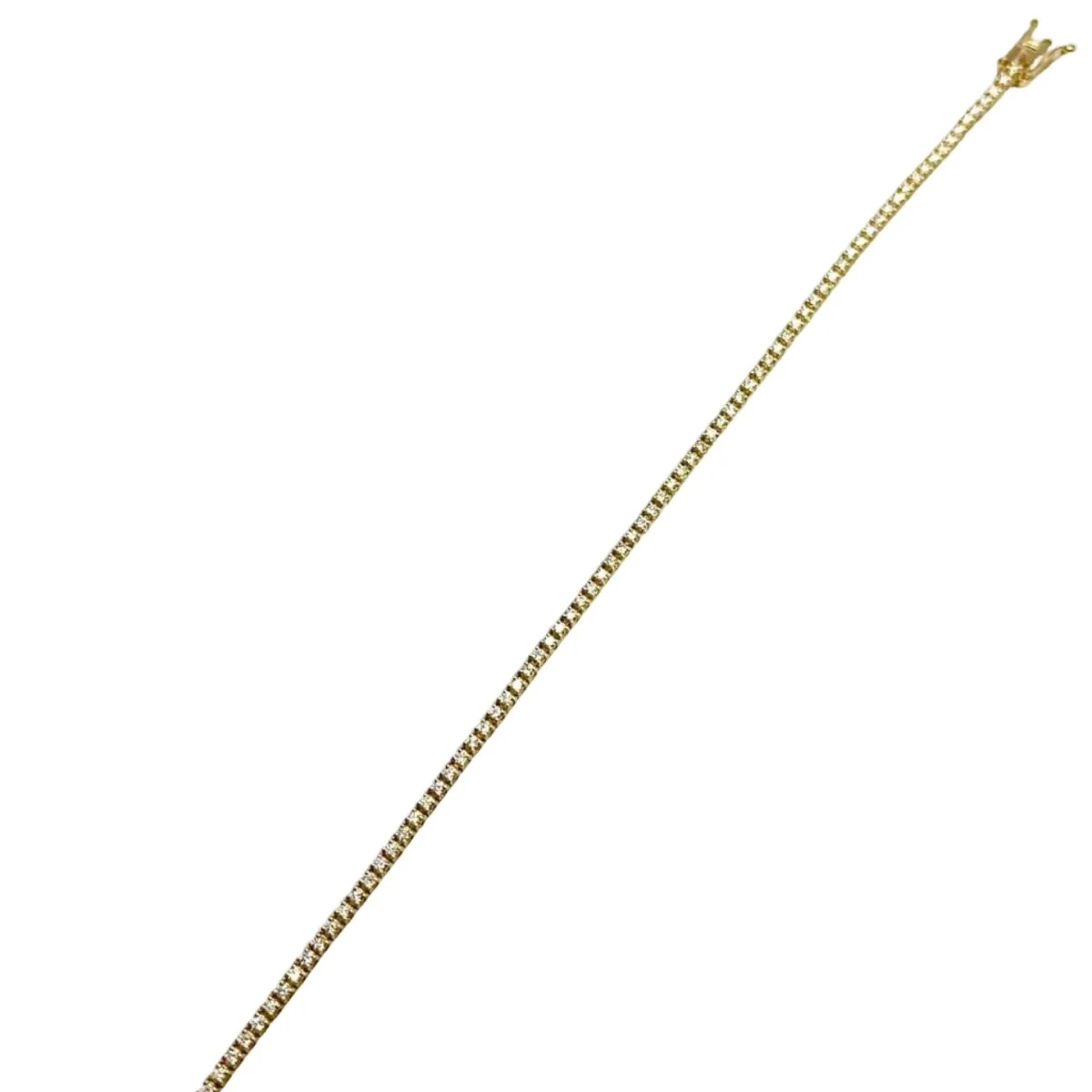 Bracelet Ligne en or jaune et diamants - Image 3