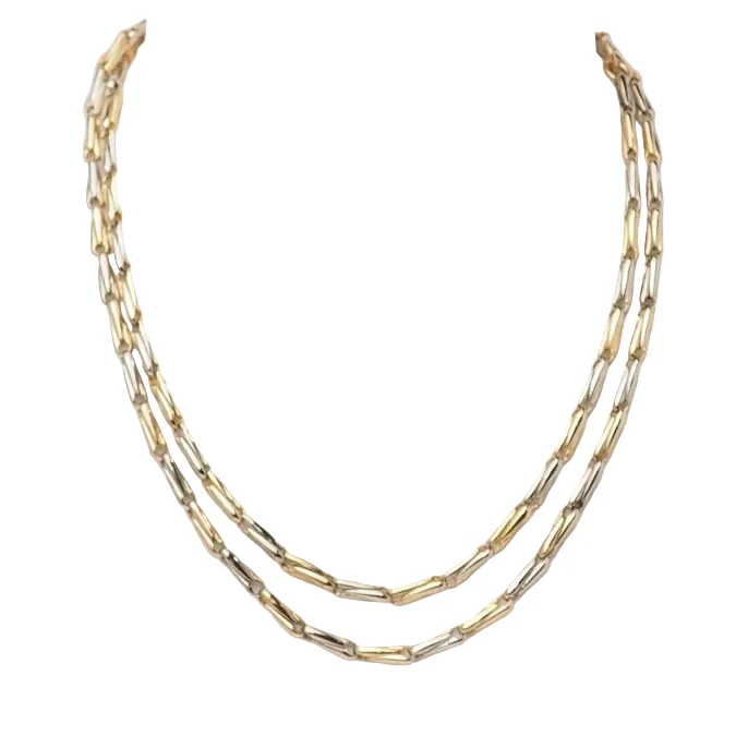 Collier Sautoir Cartier en or jaune grain d' avoine