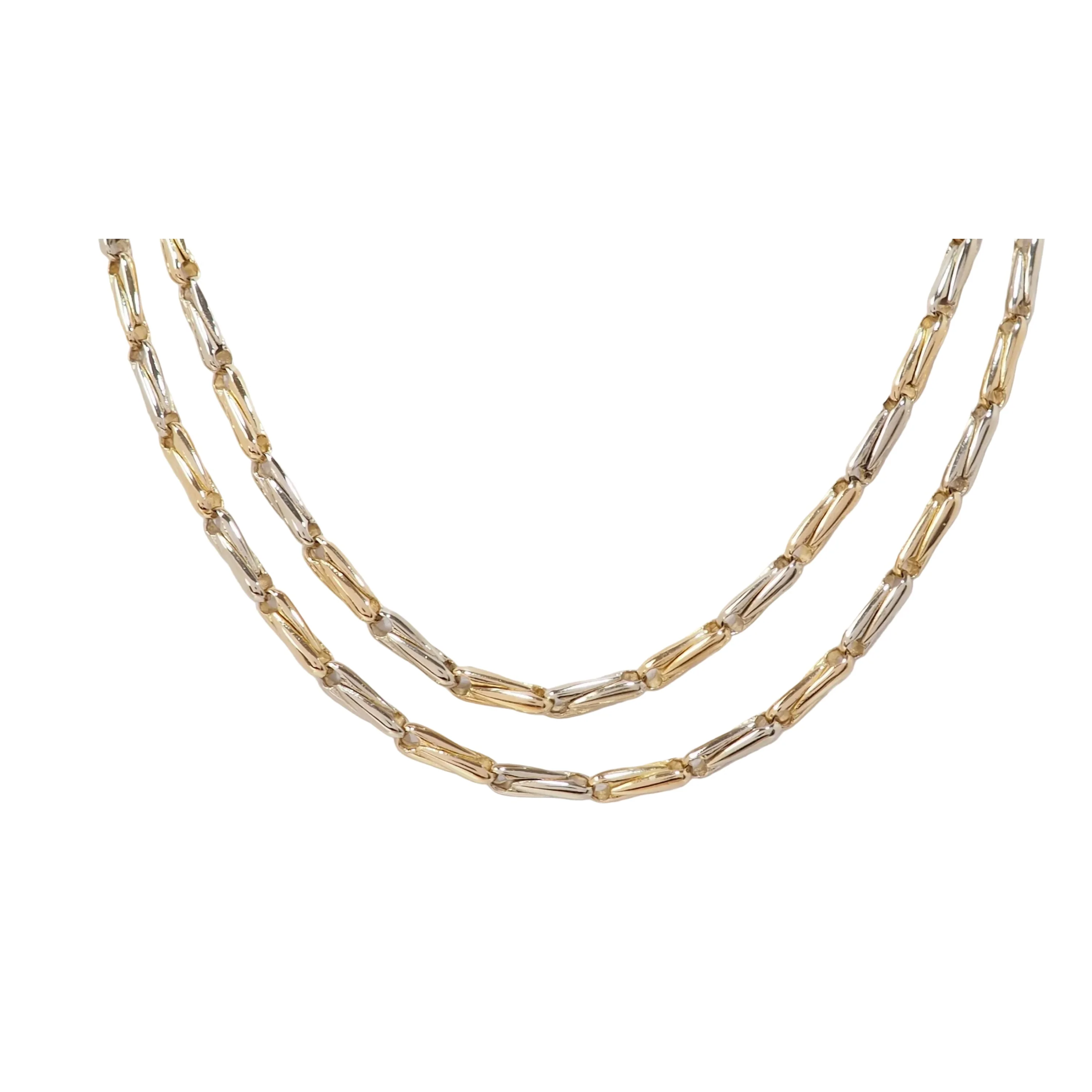Collier Sautoir Cartier en or jaune grain d' avoine - Image 3