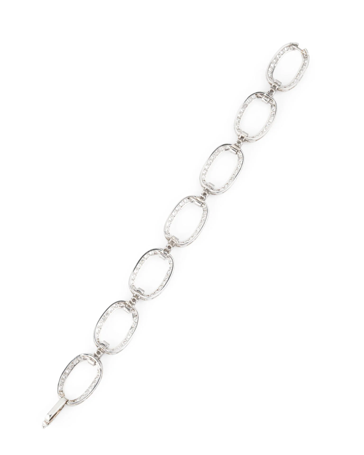 Bracelet Art déco  en platine et diamants - Image 4